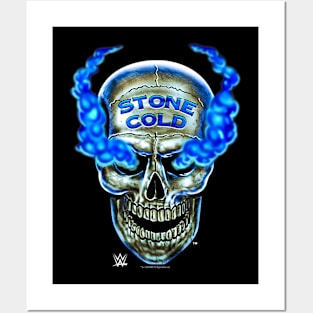 Stone Cold Steve Austin Skull Centered Posters and Art